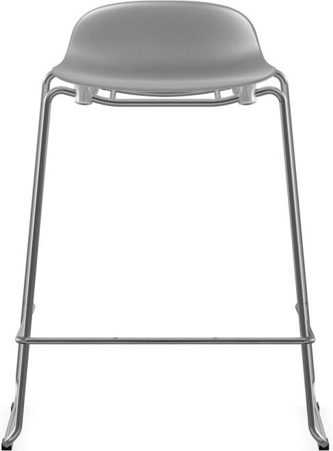 603231 Барный стул 65 см Stacking Chrome Grey Normann Copenhagen Form - Вид №1