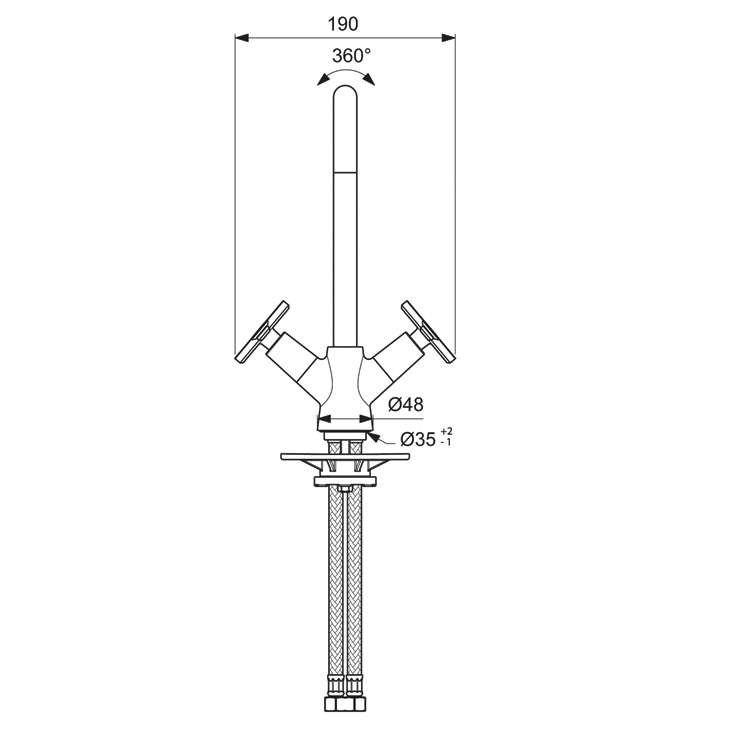 BA331AA Смеситель для кухни VIDIMA ART - Вид №2