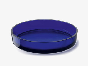 Низкая стеклянная чаша-Ø30cm