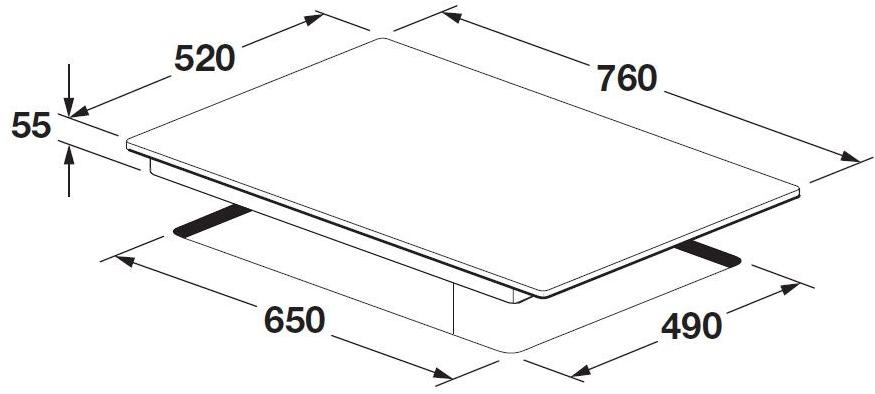 Fulgor Milano Газовая встраиваемая стеклокерамическая плита Cluster concept sun-id-1400947 - Вид №3