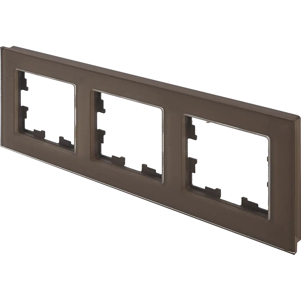 Рамка IEK Brite-3 для розеток и выключателей в бронзовом исполнении 87761308 STLM-1107456 - Вид №2