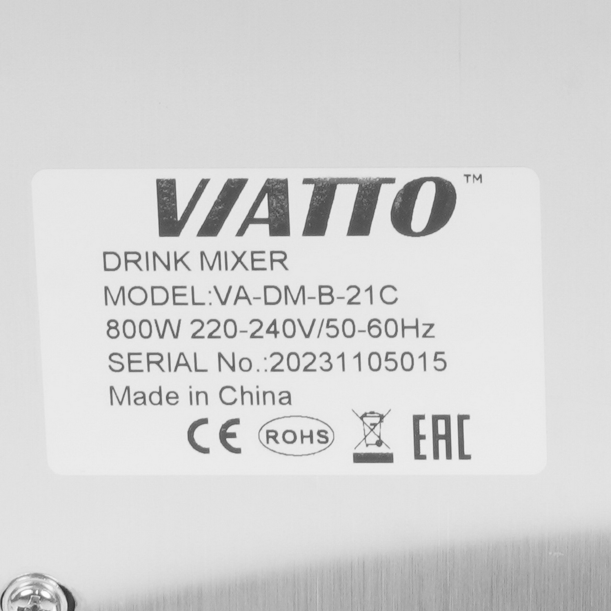 9126335 Миксер Viatto VA-DM-B-21C серебристый STDN-0116706 - Вид №4