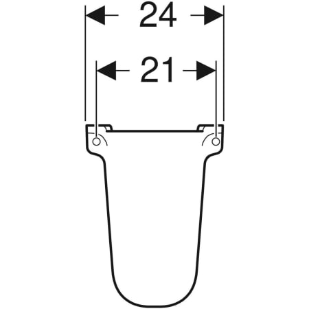 K97101000 Полупьедестал Kolo Rekord Geberit  - Вид №3