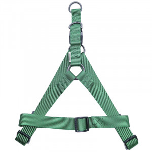 ПР0050103 Шлейка для собак 25мм (обхват 65-85см) зеленая Great&Small
