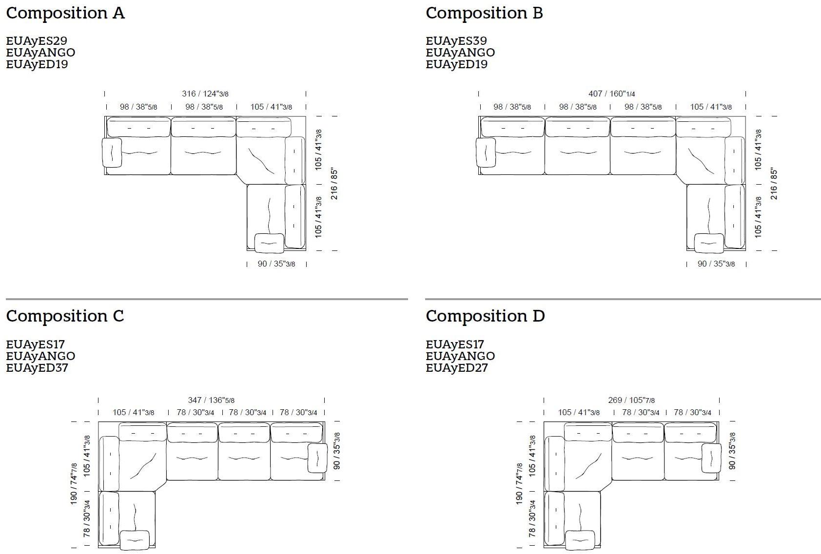 Borzalino Модульный угловой диван из ткани Ayton sun-id-1474067 - Вид №14