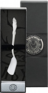 10643605 Кольчугино Лопатка для икры "Серебряная роза" посеребренная + футляр МЕЛЬХ, -? Посеребрение