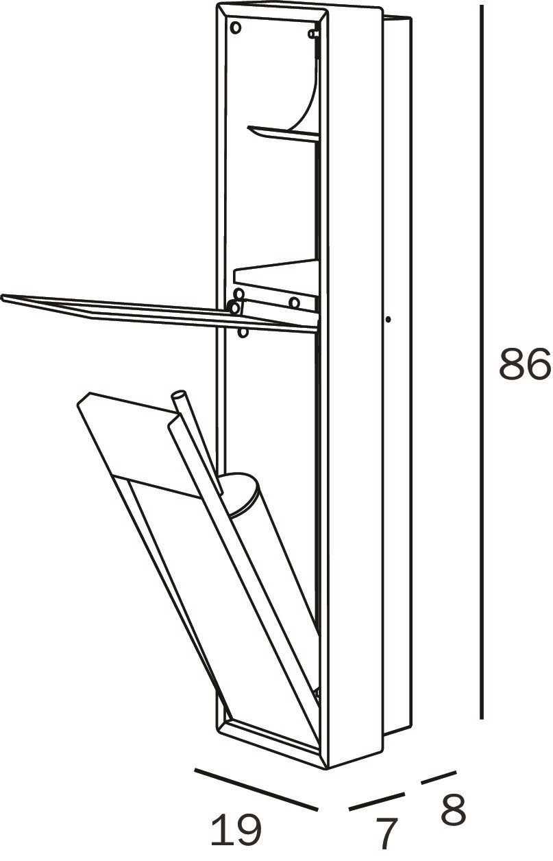 Модуль держателя рулона, запасной держатель рулона и держатель рулона INDA® My secret ARCH-00135301 - Вид №3