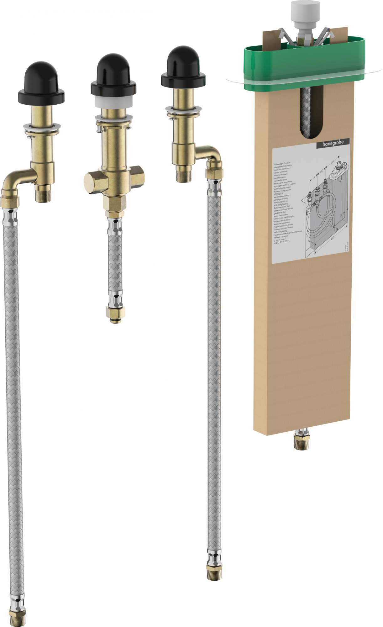 13440180 Базовый комплект для смесителя на край ванны на 4 отверстия Hansgrohe 