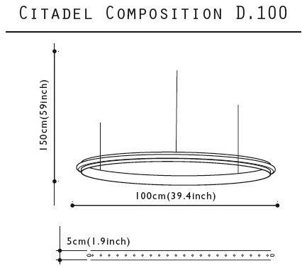 Quasar Металлический светодиодный подвесной светильник Citadel sun-id-1494930 - Вид №3