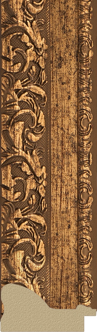 BY 1320 Зеркало с фацетом в багетной раме - виньетка бронзовая 85 mm EVOFORM Exclusive - Вид №2