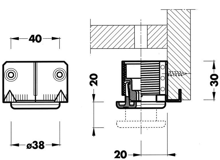 Würth Стальная мебельная ножка Base regolabile 0683360440 - Вид №3