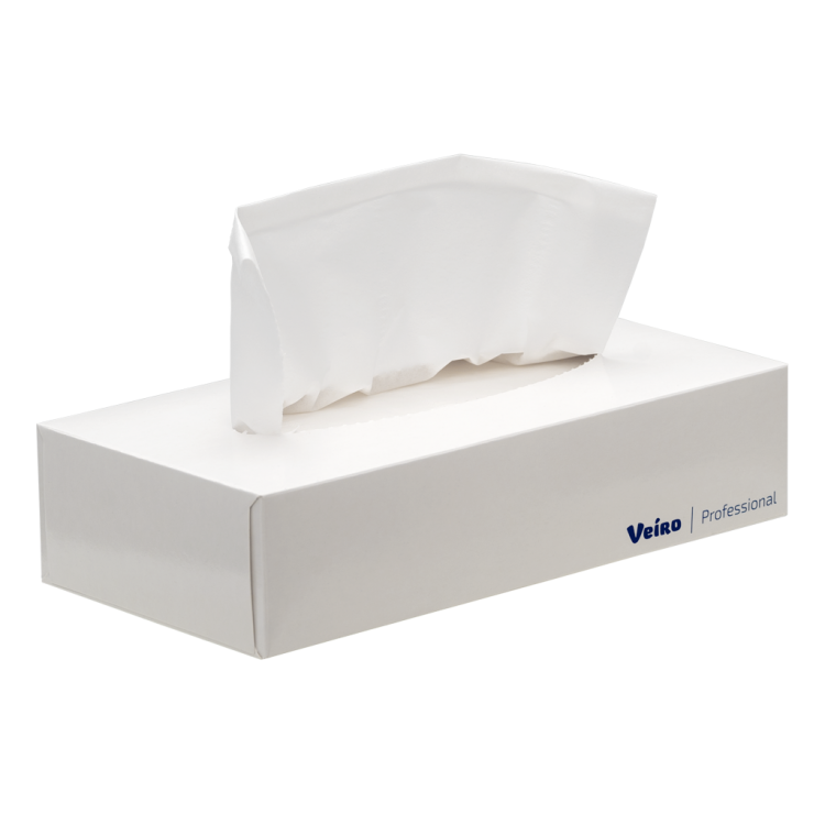 N302 Veiro Салфетки косметические для лица Veiro Professional Premium N302 2-слойные 25 пачек по 100 листов белый  - Вид №1