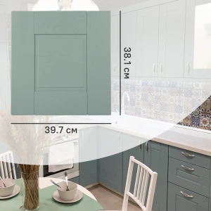 Фасад выдвижного ящика Томари 39.7x38.1см KONSENSA МДФ цвет голубой