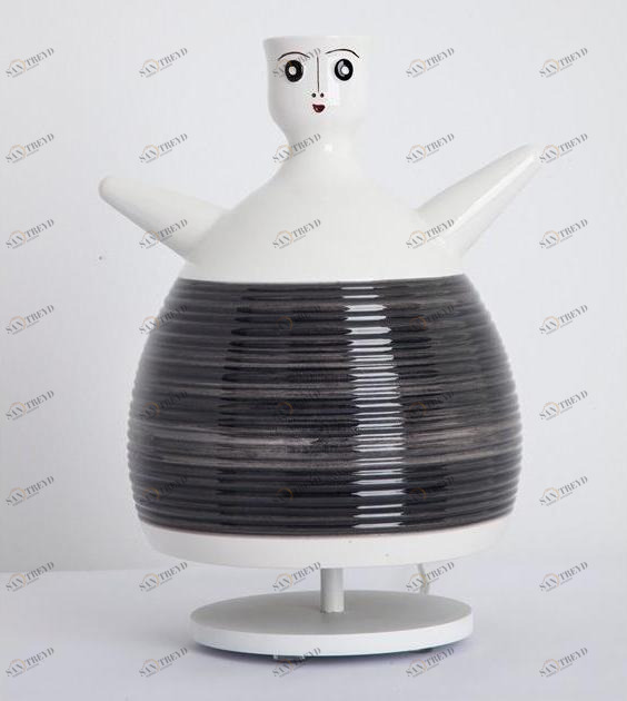 Керамическая настольная лампа ручной работы Novella Santreyd sun-id-1473304