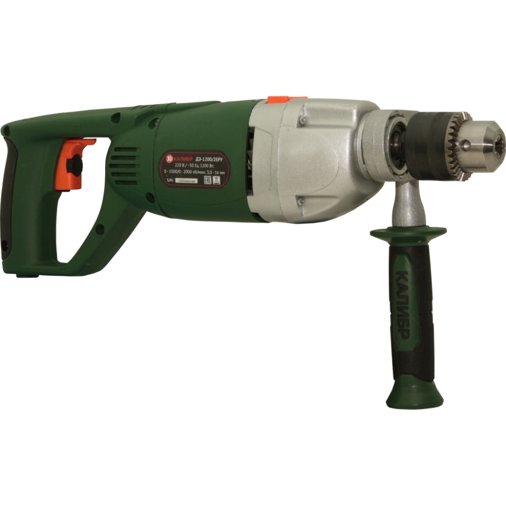 23965 Калибр Электрическая дрель ДЭ-1200/2ЕРУ  - Вид №1