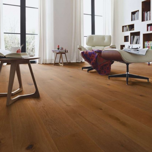 Паркетная доска Meister PD 400 Cottage Закопченый лайт 8307 Дуб Рустик с брашью (Текстурированная) 2200х180 мм 2300200026 - Вид №4