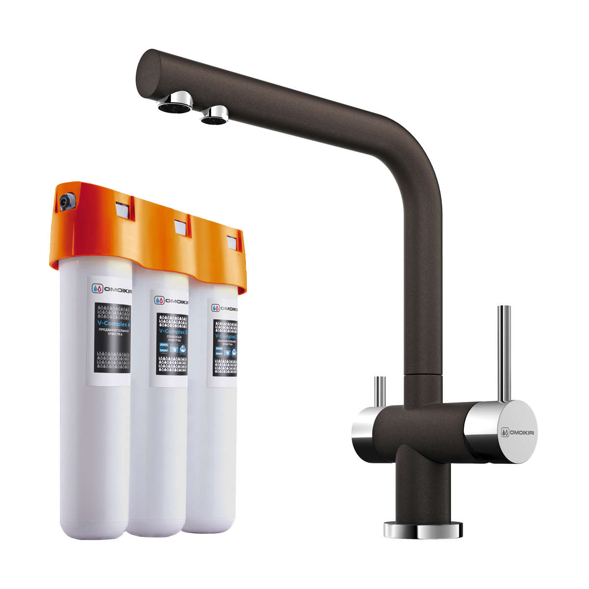 Смеситель для кухни Pure Drop lite + Nagano DC OMOIKIRI 4048.8028