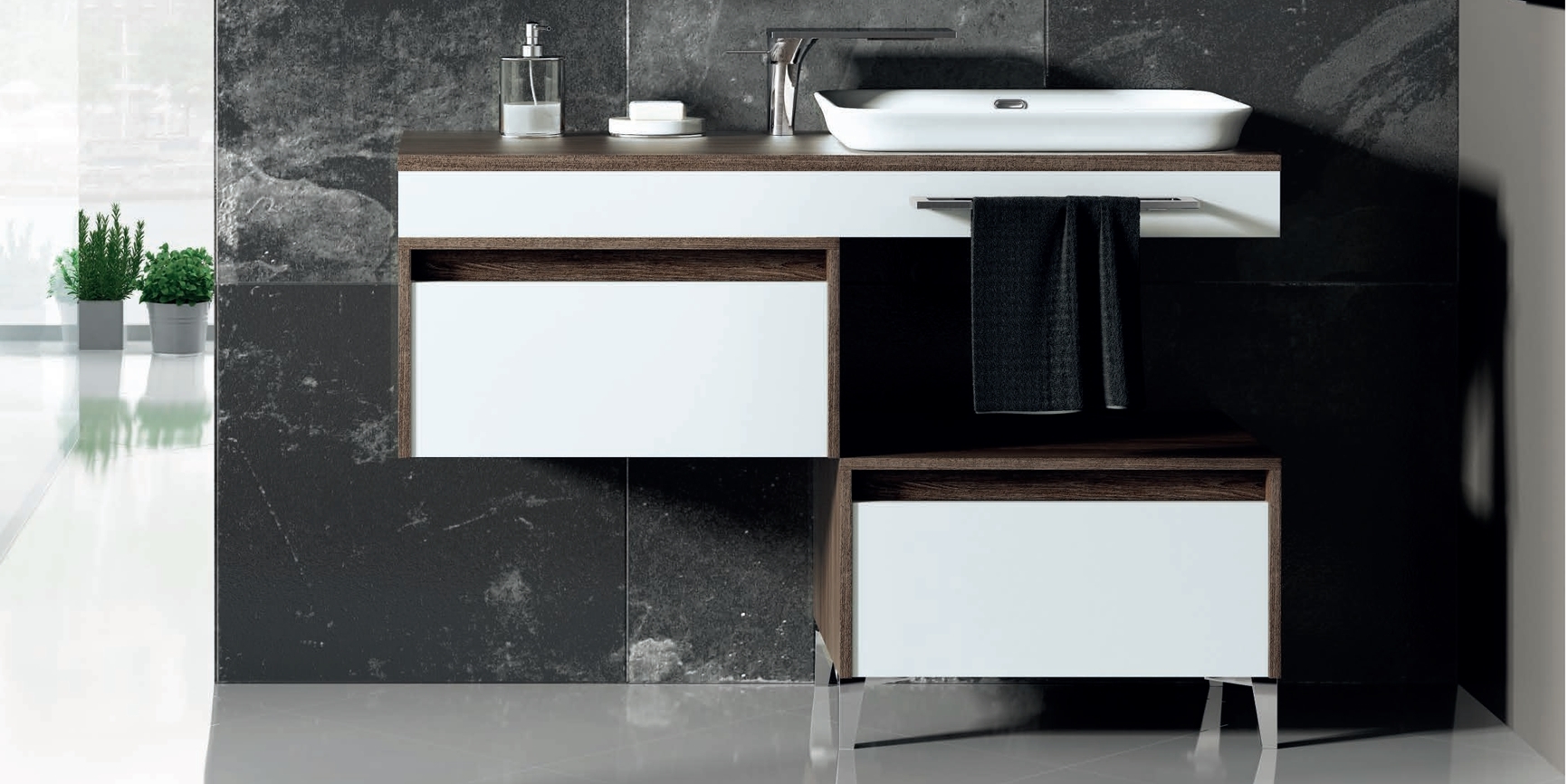 Avila Dos Комплект мебели ELÓRA 02 UNIQUE белый/дуб ELÓRA UNIQUE 26011077013 - Вид №1