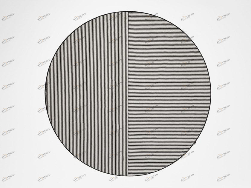 Antonio Lupi Design Круглый коврик из полосатого бархата Tramato Tr821 Antoniolupi 