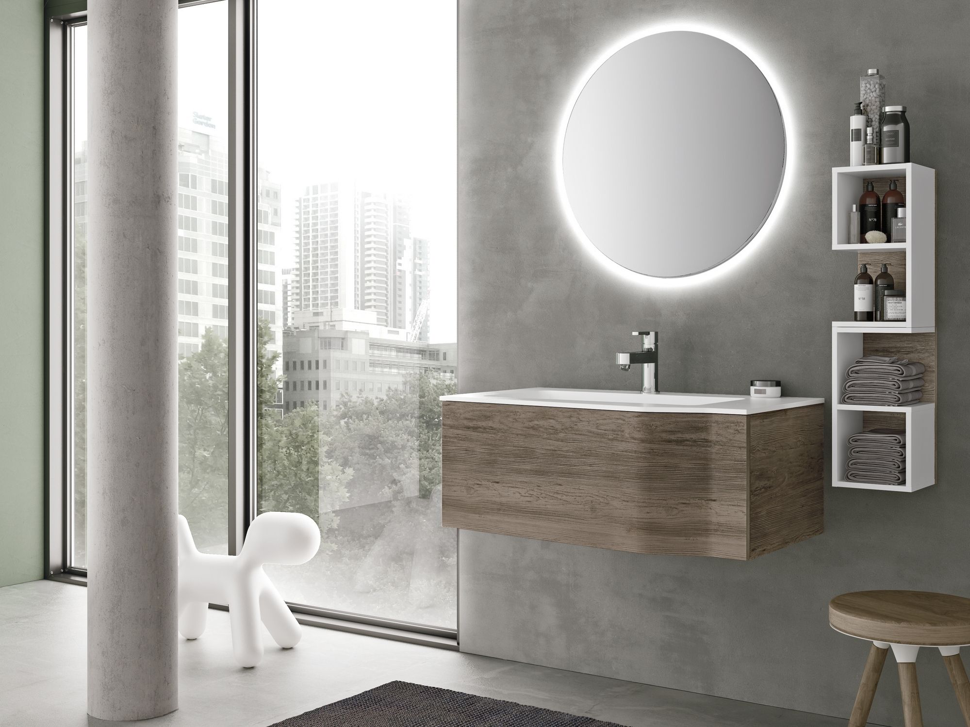 Подвесной умывальник с ящиками Gruppo Geromin Str8 ARCH-00002862