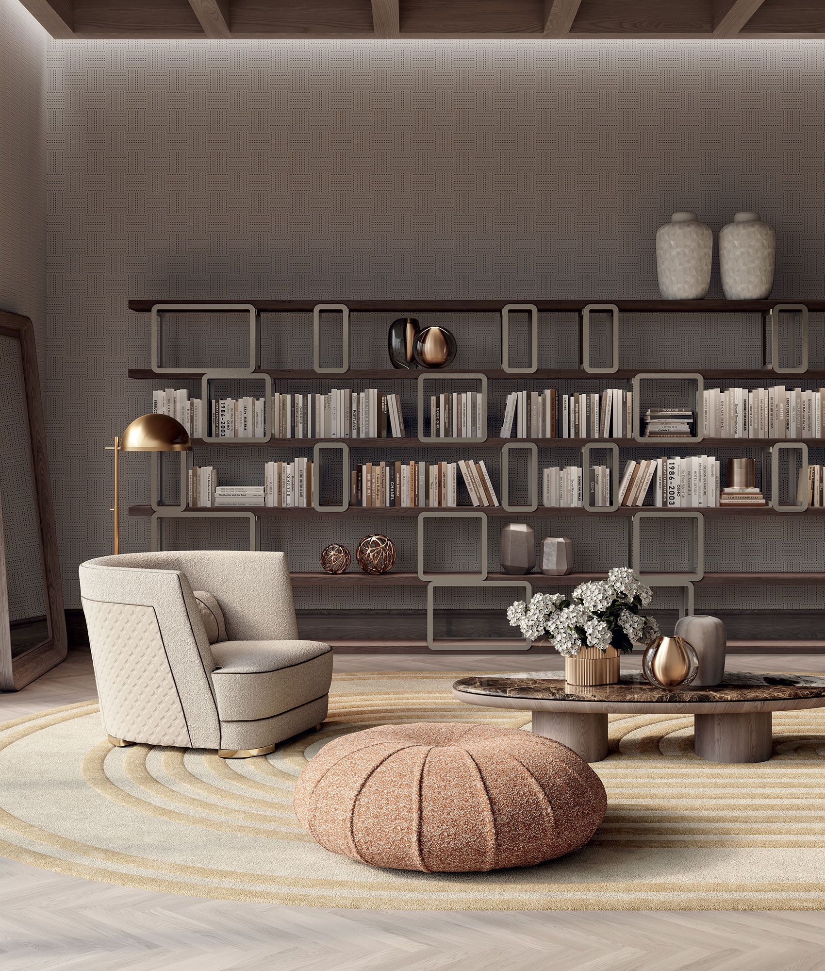 Ткань пуф Vittoria Frigerio FLORI ARCH-00122594 - Вид №1