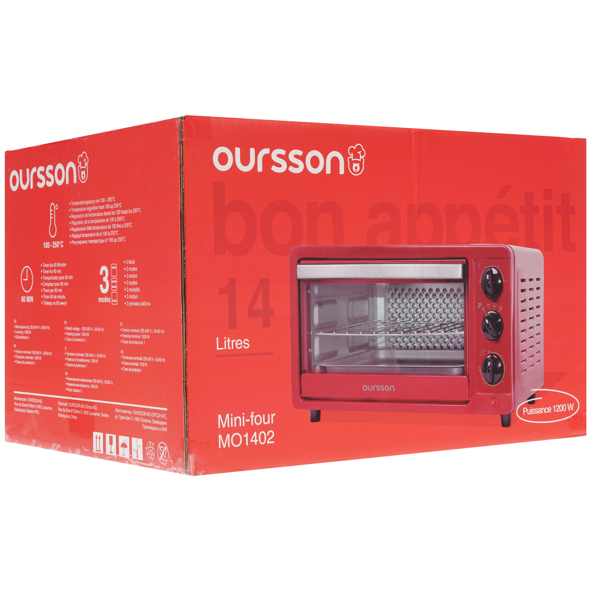 8192057 Мини-печь Oursson MO1402/GA желтый STDN-0102160 - Вид №8