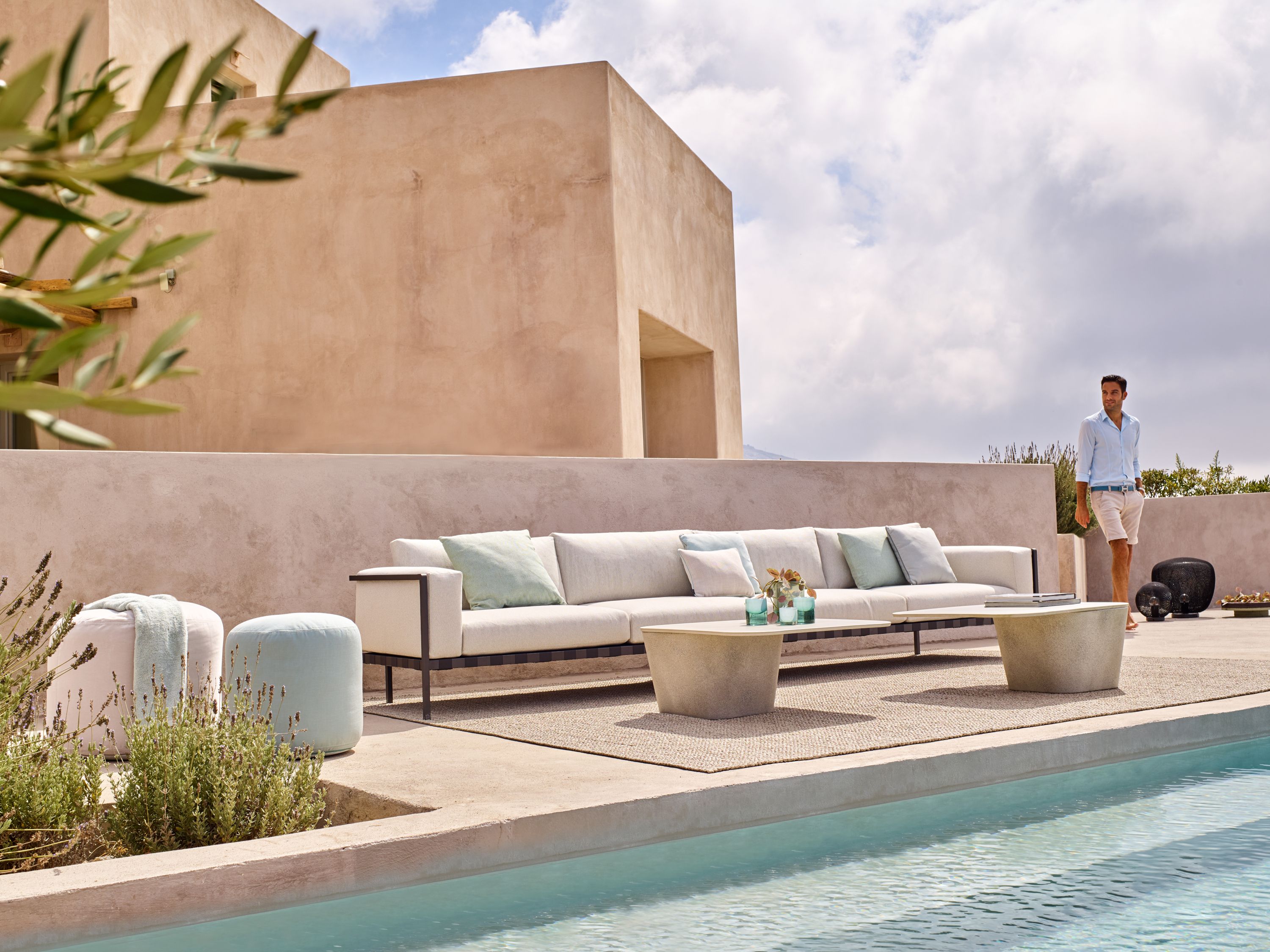 Светлый бетонный квадратный стол TRIBÙ Tao ARCH-00064643 - Вид №2