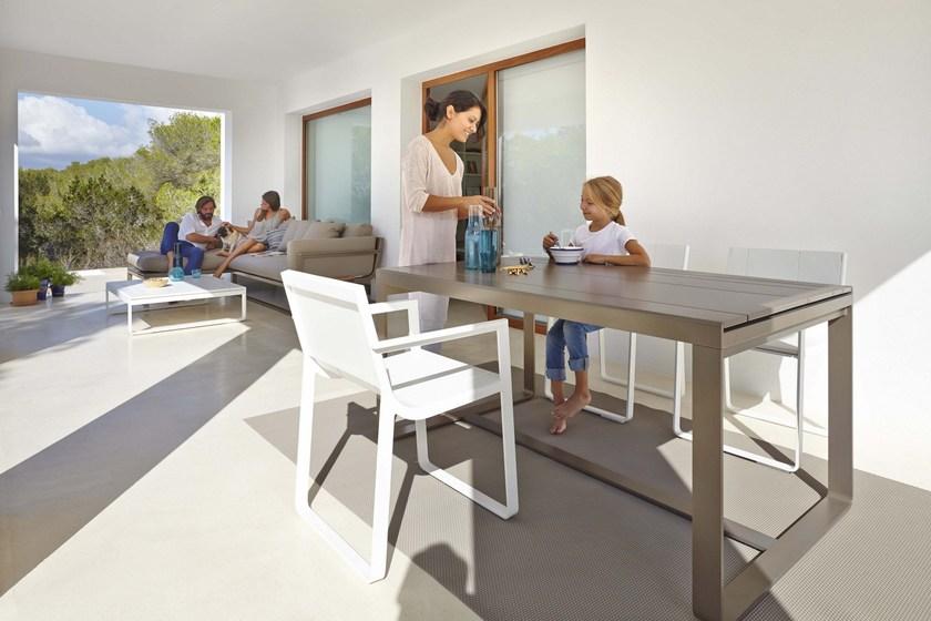 GANDIABLASCO Садовый стул из термо-лакированного алюминия с подлокотниками Flat sun-id-1363850 - Вид №2