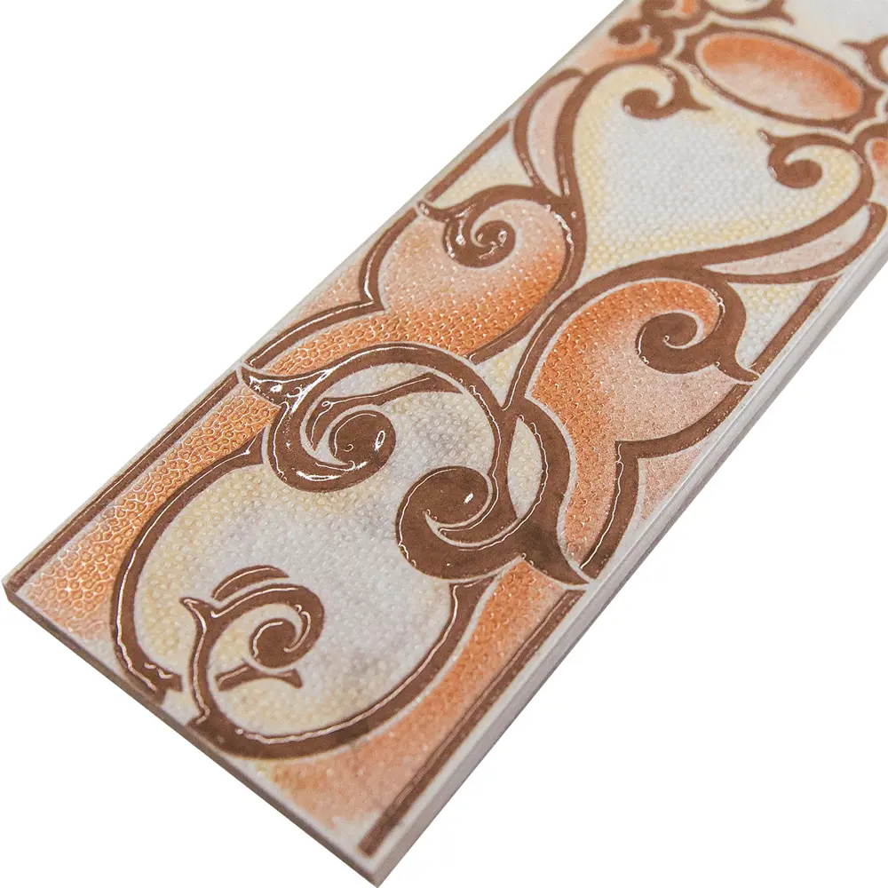 Бордюр напольный «Санторини» 10х45 см LB CERAMICS STLM-2110746 - Вид №1