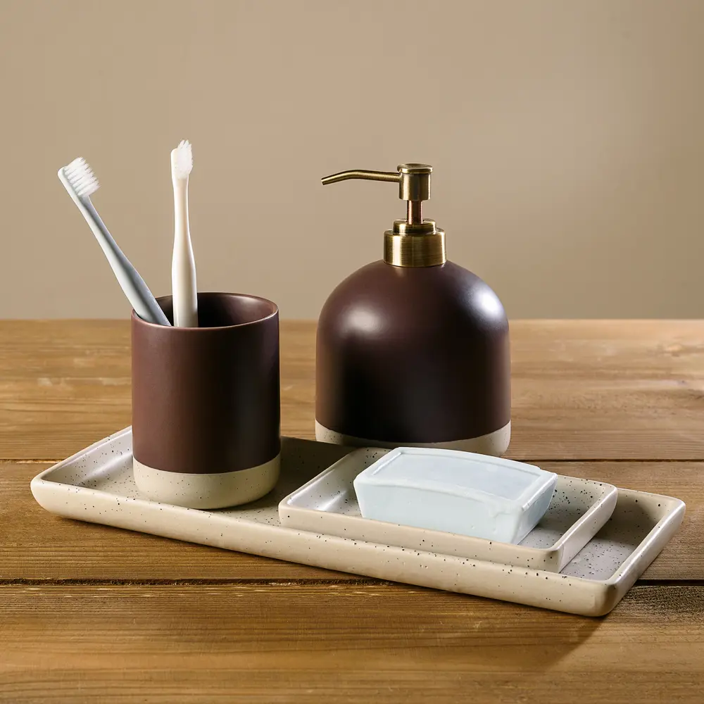 Мыльница Moroshka Naturel керамика цвет бежевый STLM-2148225 - Вид №7