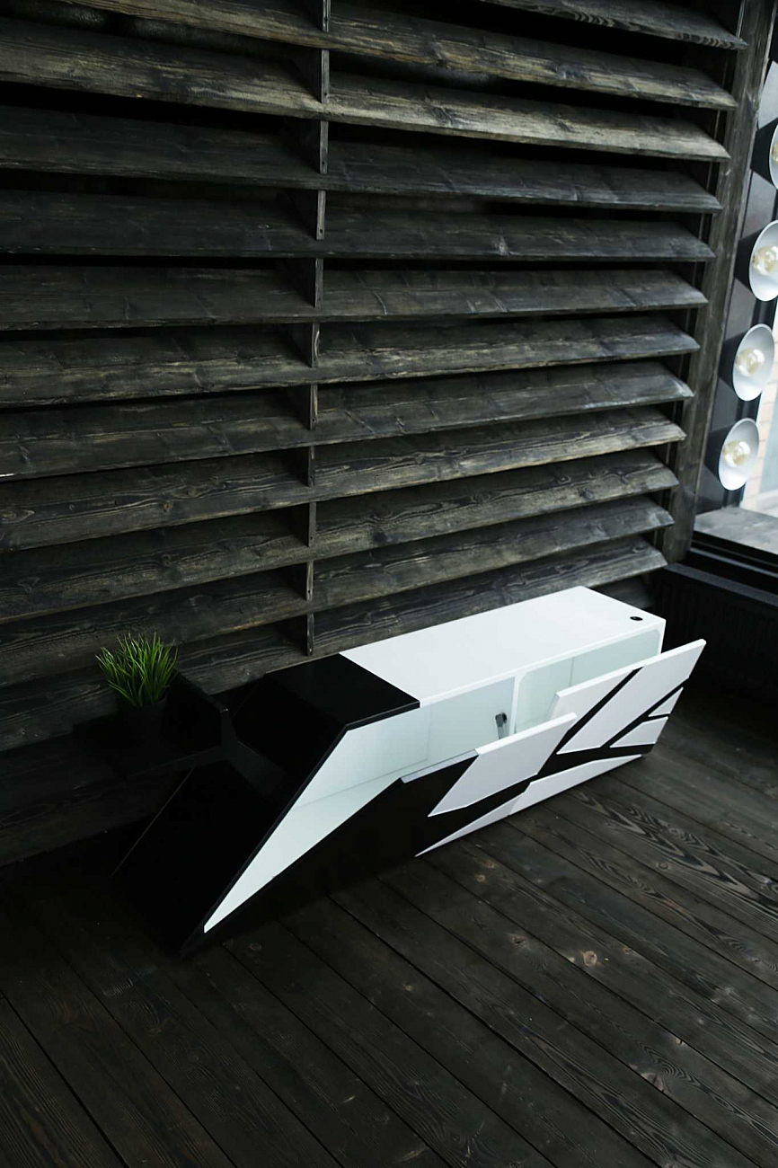 Тумба под телевизор дизайнерская орех, бежевая эмаль "Лория" от Odingeniy ODINGENIY  178291 Бежевый;коричневый  - Вид №7