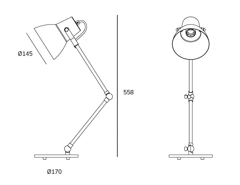 Термокрытая алюминиевая регулируемая светодиодная настольная лампа Exporlux BIG SA ARCH-00074631 - Вид №5