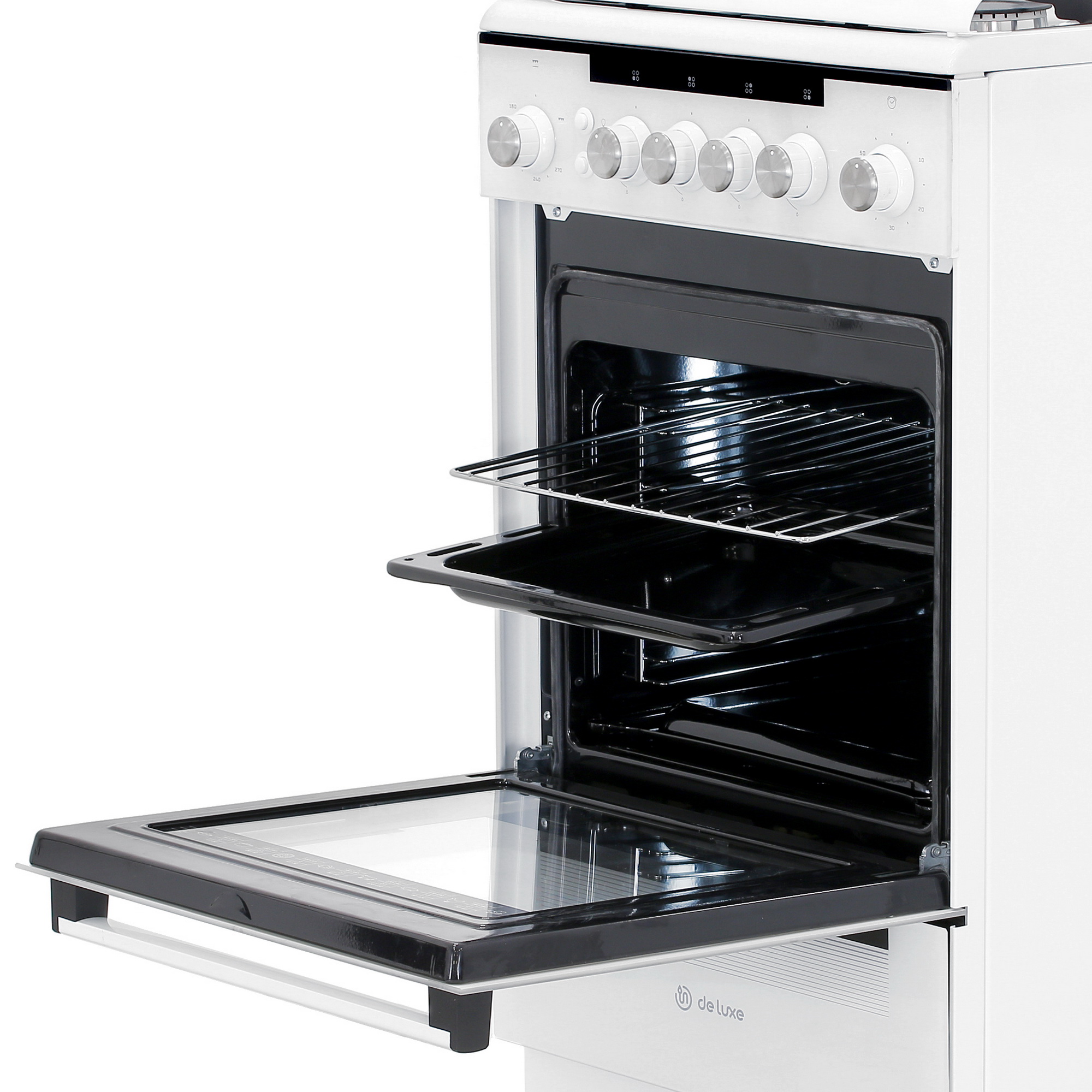 9983911 Газовая плита De Luxe 506040.23г (кр) ЧР белый STDN-0083362 - Вид №5