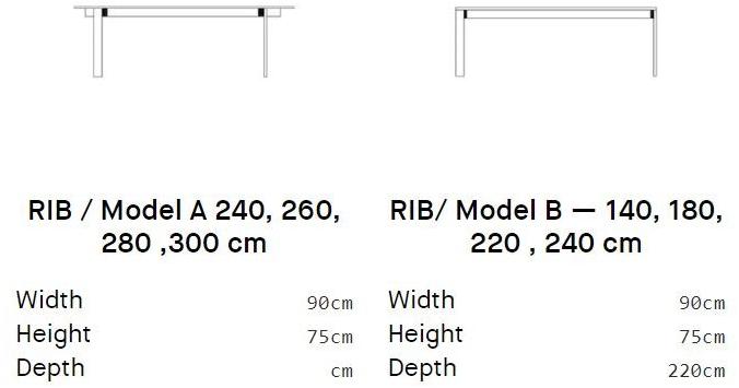 Moca Прямоугольный деревянный стол Rib sun-id-1425498 - Вид №2