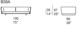 2-местный диван Paola Lenti Sabi ARCH-00044500 - Вид №1