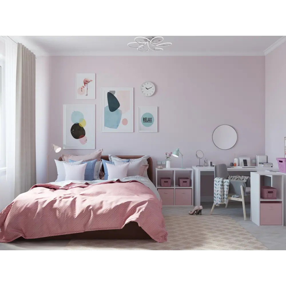 Краска для стен и потолков Trend Farbe цвет Розовый щербет 2.5 л Dufa STLM-2102685 - Вид №3