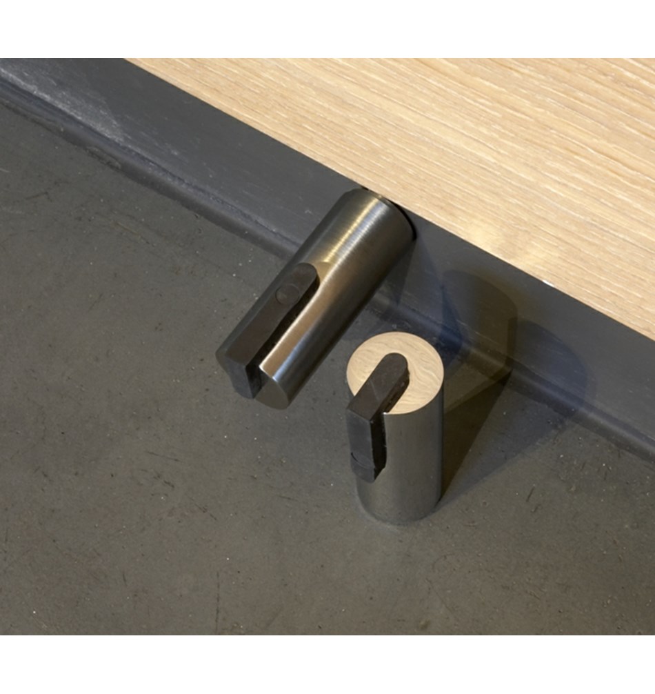 FROST Дверной упор 2, 75 мм » полированный / черный Нержавеющая сталь Полированный O1931-1  - Вид №1