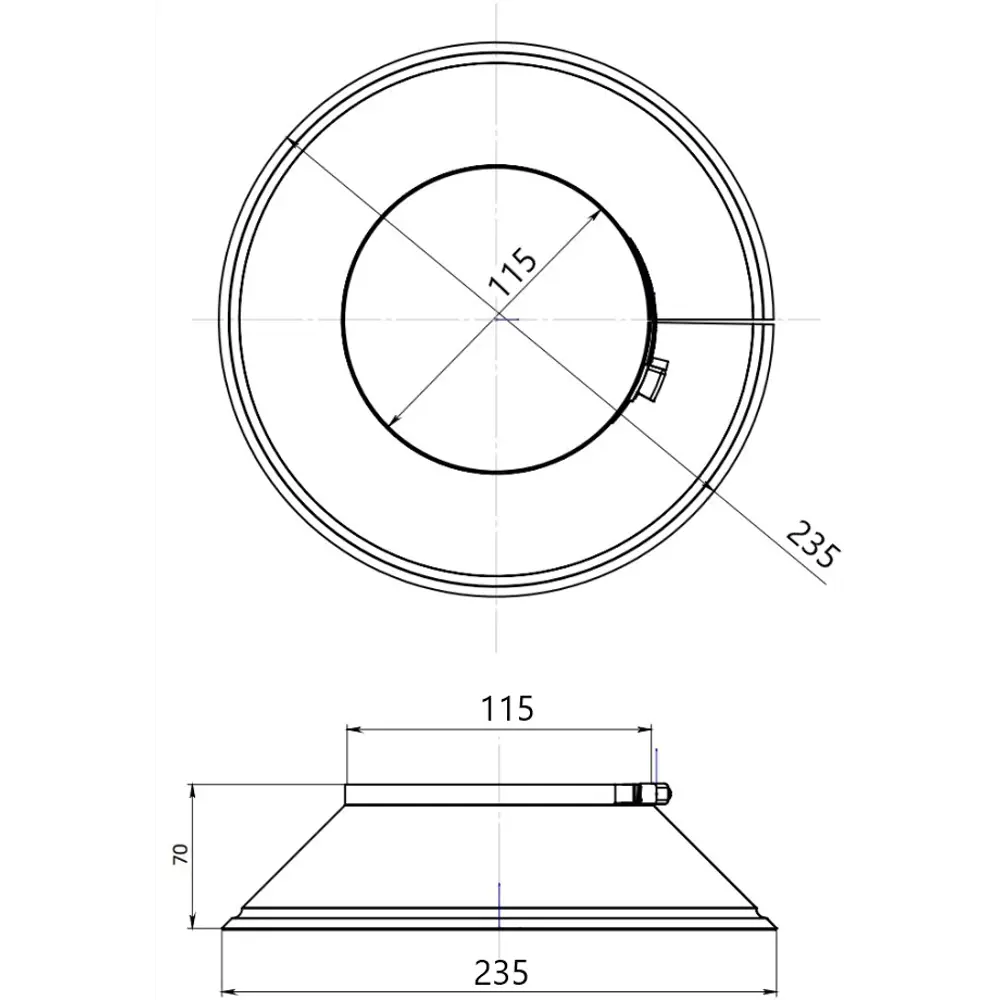 Юбка для элементов Металлик и Ко D115 мм 430/0.5 мм STLM-2109586 - Вид №1