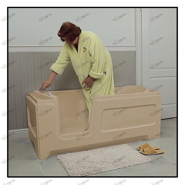 Ванна с дверцей Akcjum Relax 170-80-LH-B лежачая левосторонняя бежевая RELAX17080LHB