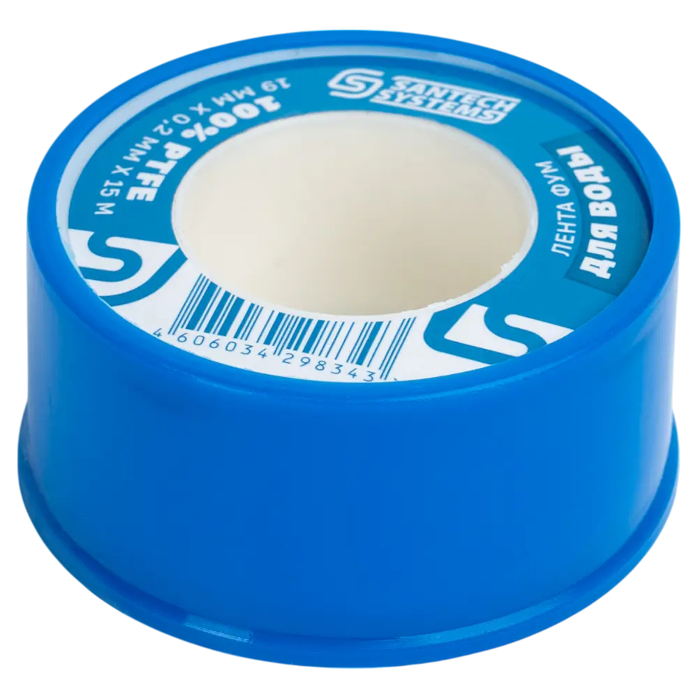 Лента-фум для воды 19x0.2 мм 15 м PTFE 89427296 STLM-2039850 Santreyd 