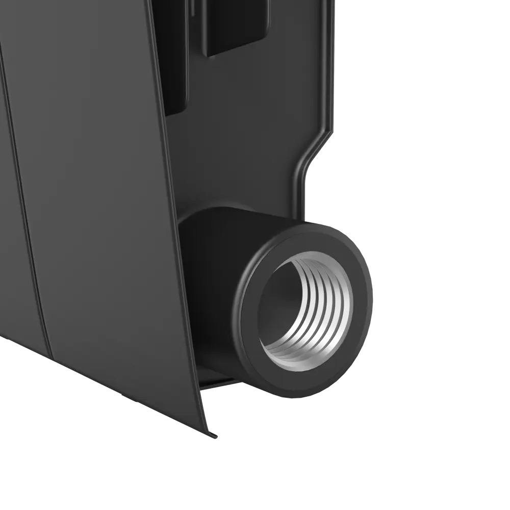 Радиатор секционный Royal Thermo Biliner 350/87 12 секций боковое подключение биметалл черный 82758185 STLM-2130531 - Вид №3