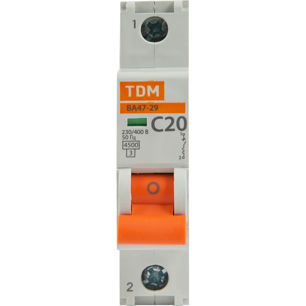 Автоматический выключатель TDM Electric ВА47-29 20А для защиты электросетей 84399475 STLM-0049249 - Вид №1