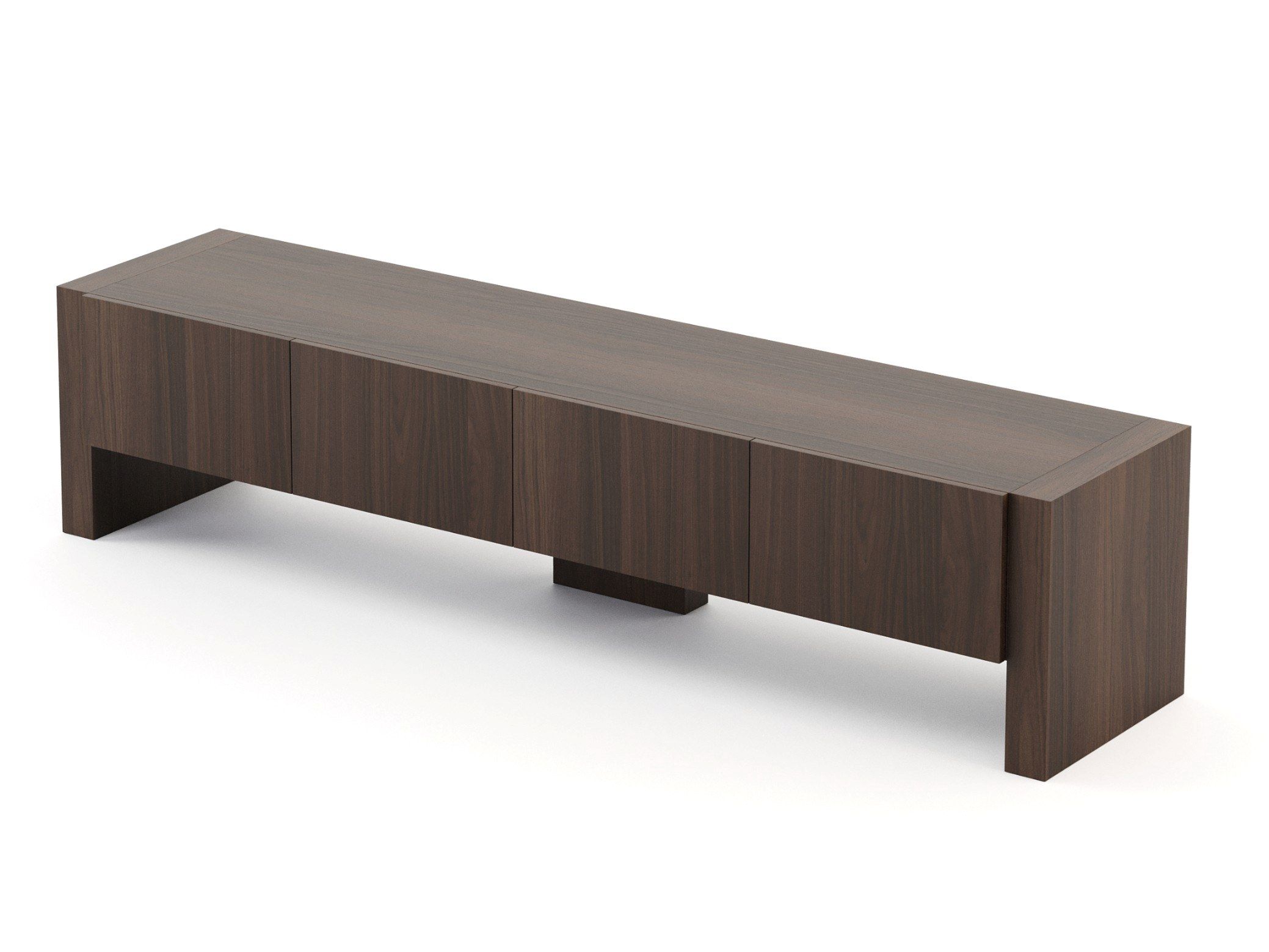 Низкий деревянный шкаф для телевизора с откидными дверцами Stylish Club Маяк ARCH-00136842 - Вид №2