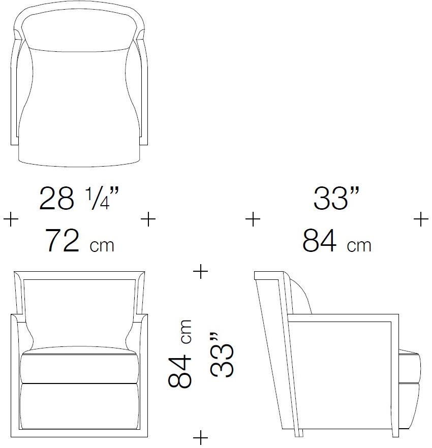 Garbarino Мягкое кресло со съемным чехлом из ткани с подлокотниками sun-id-1363676 - Вид №2