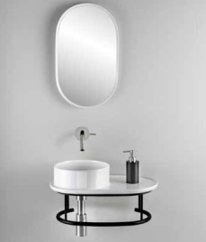 A503V1.105 Подвесная консоль стальная для раковины L503 A. e T. Italia KOMBO Черный матовый AeT ITALIA - Вид №2