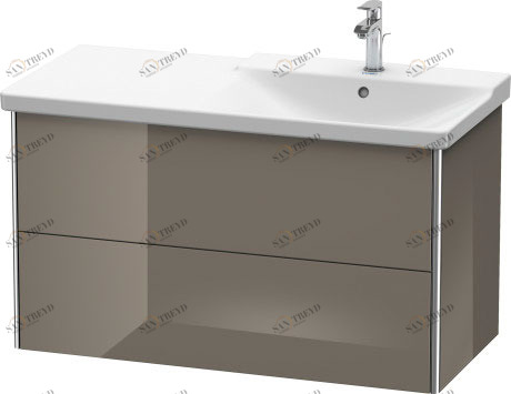 XS418808989 XSquare Тумбочка подвесная Фланелево-серый глянцевый лак Duravit