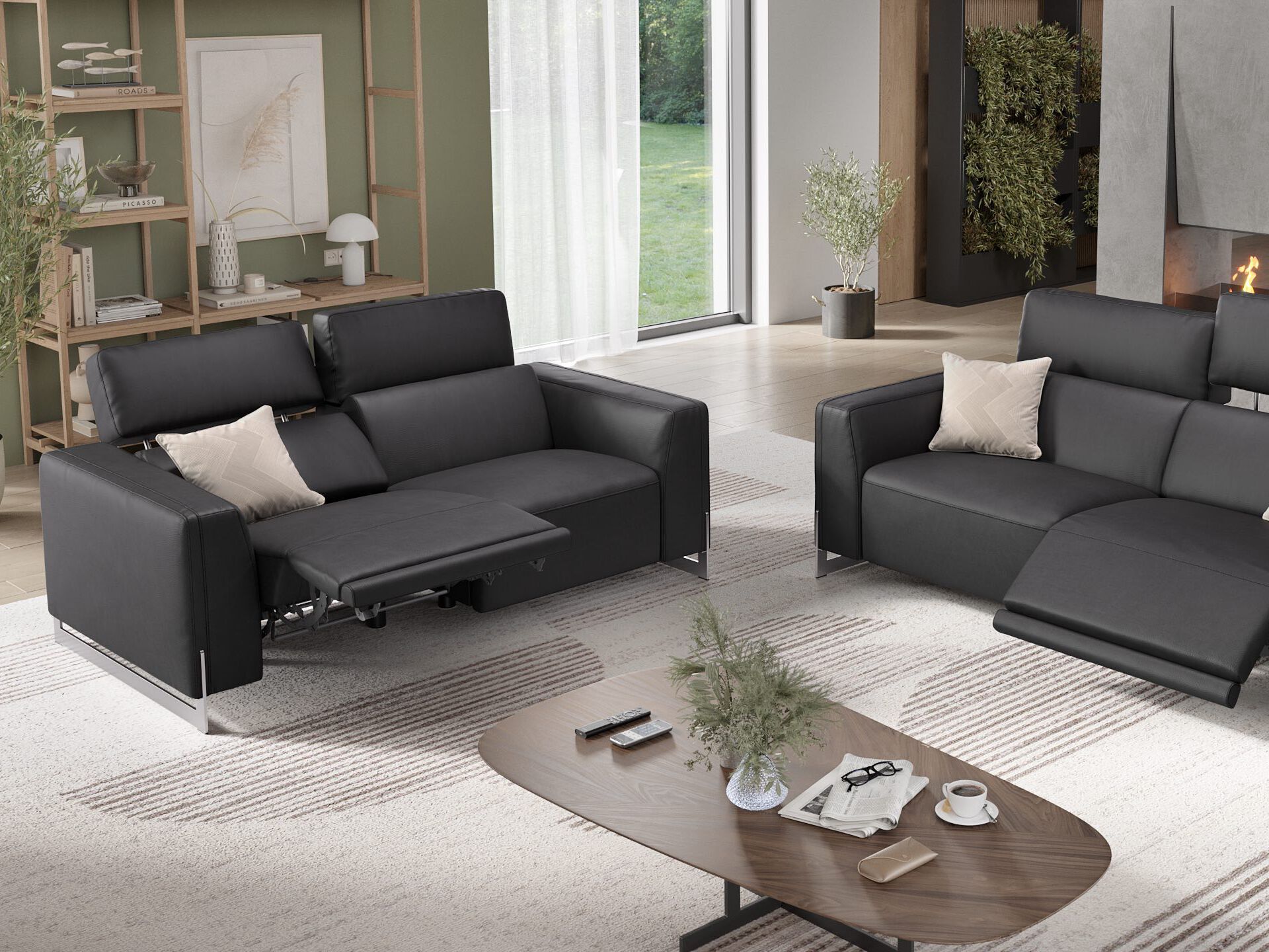 3-местный кожаный диван Sofanella Amelia ARCH-00100221 - Вид №6