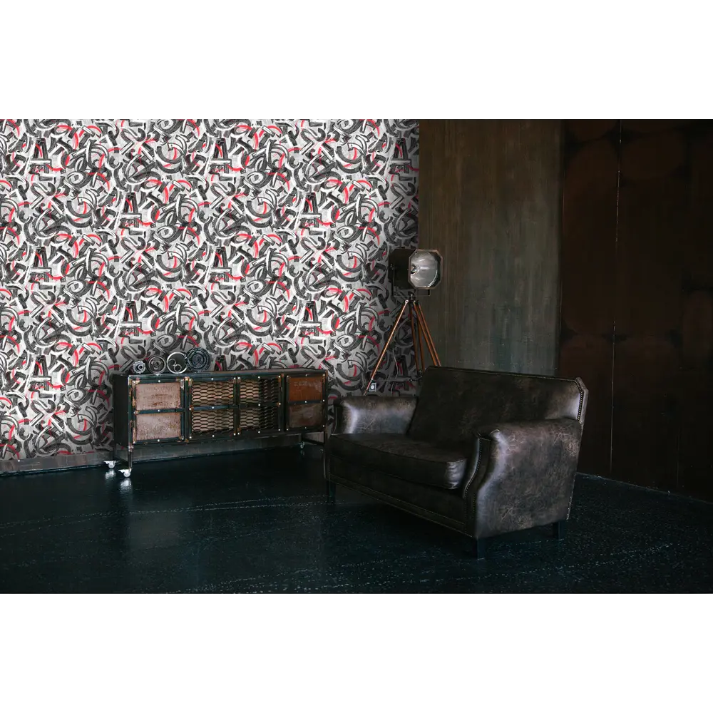 Обои флизелиновые Vog Collection Каллиграфия серые 1.06 м 90123-45 STLM-2125660 - Вид №2