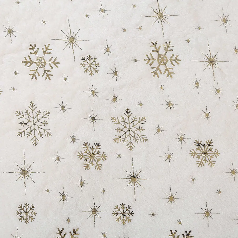 Плед Snow 150x200 см велсофт цвет экрю 84547857 STLM-2109771 Santreyd Новый Год - Вид №1