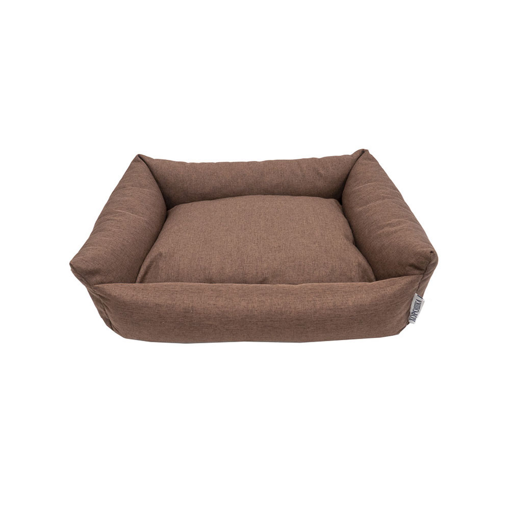 ПР0057682 Лежак для животных 60х50х18см коричневый ХОРОШКА 